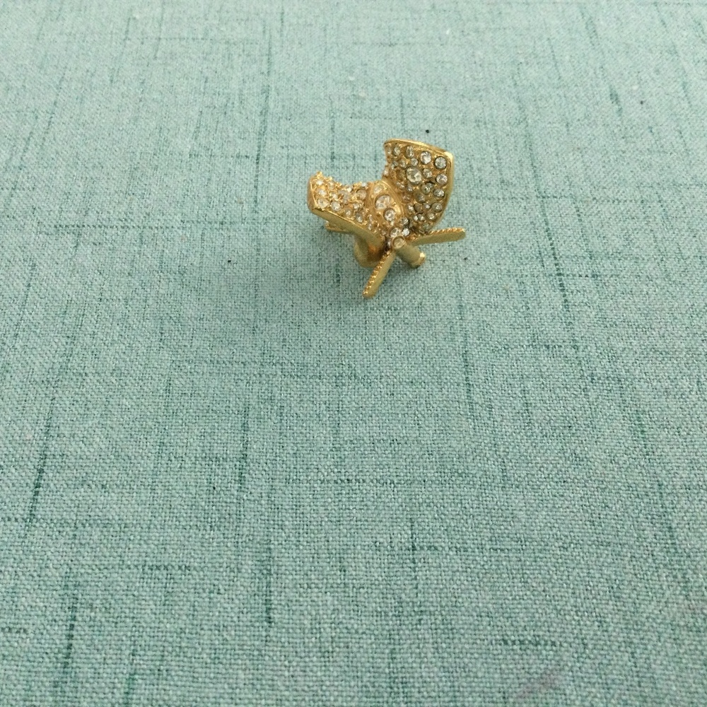 Joan Rivers articulated moth pin RARE